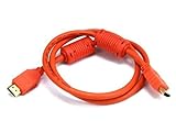 Premium 10ft (3.25M) Ultra-High Speed HDMI Cable - Version 1.4 Category 2 - 1080p - PS3 - Blu-Ray - XBox360 - Orange Color