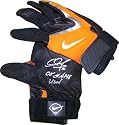 Adam Jones Autographed/Hand Signed Bltimore Orioles 2008 Game Used Orange / Black Batting Gloves