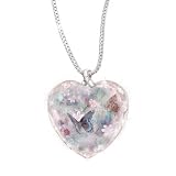 Lena Liu Breast Cancer Support Crystal Pendant Necklace: Butterflies Of Hope by The Bradford Exchange