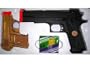 2 Airsoft Pistol Set in Carry Case black and gold