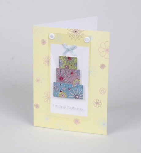 Acetate Present Stack Birthday Card