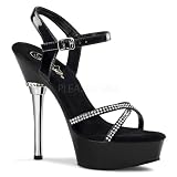 Pleaser Women's ALLURE-633/B/M Platform Sandal,Black,8 M US