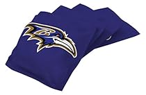 NFL Baltimore Ravens Regulation Duckcloth Bean Bags (4 Pack), 16 oz, Purple

