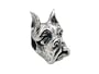 Zable(tm) Sterling Silver Boxer Dog Face Bead / Charm