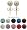 Crystal Stud Earrings by GlitZ JewelZ © - 1/4' (6MM) - Silver 18K Gold plated, looks like real Gold - made with over 70 crystals - bling bling!! Comes packed in a lovely velvet pouch - Choose the colour & size from the menu below