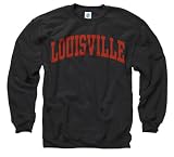 Louisville Cardinals Black Arch Crewneck Sweatshirt