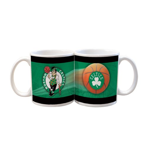 NBA Boston Celtics 2 Pack 11oz White SportsBall Mug