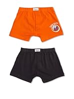 Abanderado Pack x 2 Boxers Junior (Azul Marino / Naranja)