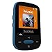 SanDisk Clip Sport 8GB MP3 Player, Blue With LCD Screen and MicroSDHC Card Slot (Renewed)