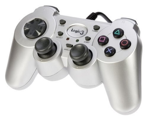 Childrens Toyshop  Video Games : Logic3 Silver Analogue Game Pad