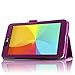 Infiland Folio PU Leather Case Smart Fit Cover For 7inch LG G PAD 7.0 V400 / LTE V410 / VK410 / UK410 Tablet Only (7inch LG G PAD 7.0 V400,Purple)