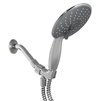 LDR 520 3160CP 3 Function 6-Inch Handheld Massage Showerhead with 60-Inch Hose and Mount Bracket, Chrome