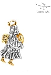 Loches Lynn GOLD PLATED PRAY GUARDIAN ANGEL Fashion Brooch Pendant (B-6272)