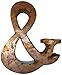 Rustic Arrow Ampersand Sign for Decor, 14-Inch, Brown