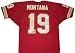 Joe Montana Autographed Red Custom Jersey