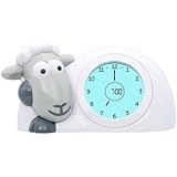 Zazu Kids Sam Sleep Trainer Alarm Clock and Nightlight (Grey)