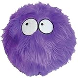 goDog Furballz Tough Plush Dog Toy with Chew Guard Technology, Purple, Large