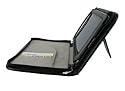 rooCASE Executive Leather Portfolio (Black) Case Cover with Stand for Barnes and Noble NOOKcolor Nook Color eBook Reader