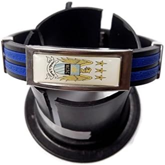 Fashion Friendship Charm Stainless Steel Rubber Silicone Power Slap Bracelets Making for Men Blue, Black