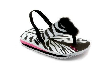 Buy Cobian THE ZEBRA Toddler Sandals in Black