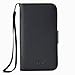 navor Motorola Moto X (First Generation) Folio PU Leather Wallet Case with Money Pocket (Black)