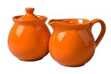 Waechtersbach Creamer/Sugar Set, Orange Peel