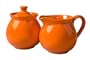 Waechtersbach Creamer/Sugar Set, Orange Peel