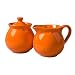 Waechtersbach Creamer/Sugar Set, Orange Peel