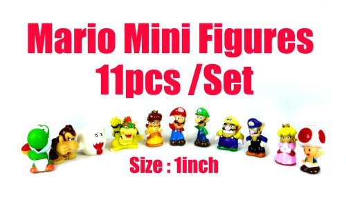 Childrens Toyshop  Toys : Super Mario Mini Figures / 11Pcs in a set / New version !!!