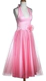 Hey Viv ! Pink Halter Dress with Net Skirt