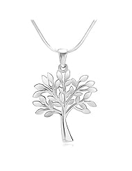 925 Sterling Silver Tree of Life Charm Pendant Necklace 18 Fashion Jewelry for Women, Teens - Nickel Free
