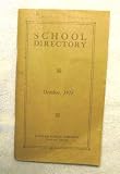 Rare ORIGINAL 1925 Dallas Public Schools School Directory