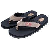 Florida State Seminoles (FSU) Two Tone Suede Flip Flops