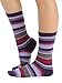 Cashmere Blend Striped Socks Crew 7 Colors Available Womens Soft and Warm