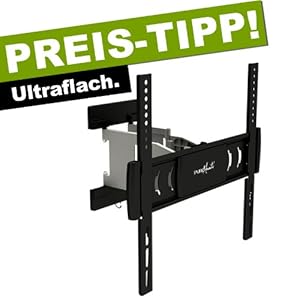 Flachbildfernseher 32 Zoll Vollbewegliche Ausziehbare Tv Wandhalterung Pm Motion 52 Ultra Flach Nur 34mm Wandabstand Bis 268mm Ausziehbar Mit Vesa 300 X 300 Bis 400 X 400 Auch 400 X 200 Entspricht 28 56 Zoll