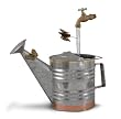 Deluxe Galvanized Watering Can Fountain