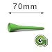 250 Stk. Bio Golf Tees (Grün, 70mm)