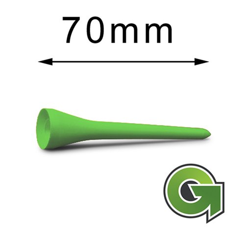 100 Stk. Bio Golf Tees (Grün, 70mm)