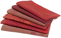 Nydel Pondichery Set of 6 18-Inch by 18-Inch Napkins, Safran