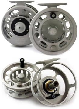 Fly Logic Platinum Color Large Logic Arbor Disc Drag Flyreel 5 6 7 Weight Machined Aluminum Fly Reel Made In USA