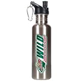 Minnesota Wild 26oz Stainless Steel Water Bottle (Silver)