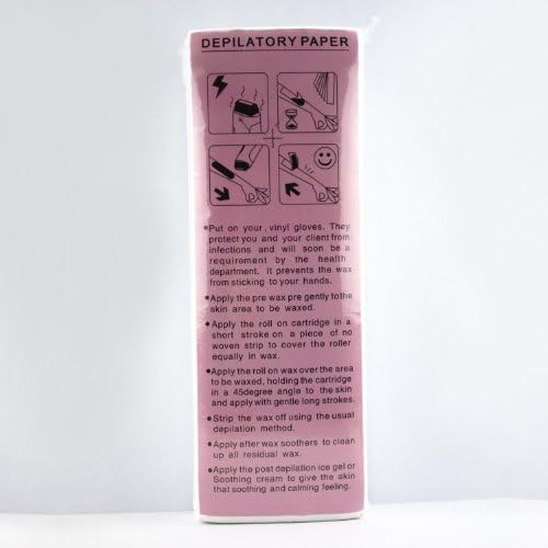 100 Pcs Professional Facial & Body Hair Removal Wax Strips Paper Depilatory Nonwoven
