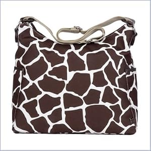 OiOi Designer Giraffe Print Hobo Diaper Bag