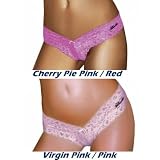 Lace V-String yellow LG