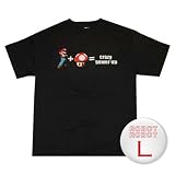 マリオ クレージーパワーアップTee／Mario Power Up T-Shirt ゲームTシャツ L【並行輸入】