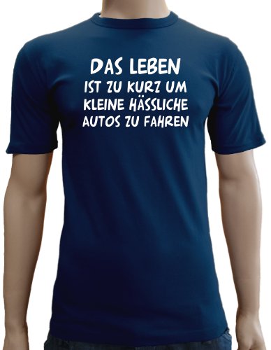 Touchlines Herren T-Shirt Das Leben ist zu kurz... SLIMFIT, navy, XXL, SF117 Preisvergleich