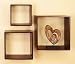 Upscale Modern Designed Set of 3 Wood FLOATING SHELVES in SQUARE SHAPE