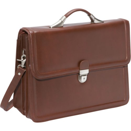 AmeriLeather APC Savvy Leather Executive Briefcase (Brown)