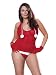 Plus Size North Pole Hottie Camisole faux fur trim Panty and Gloves Queen Size