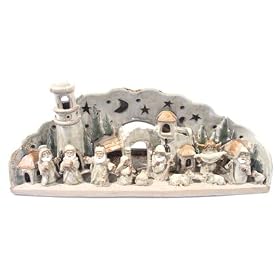Cr�che de No�l en porcelaine